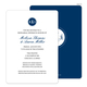 Navy Circle Initials Invitations Image 6 of 11